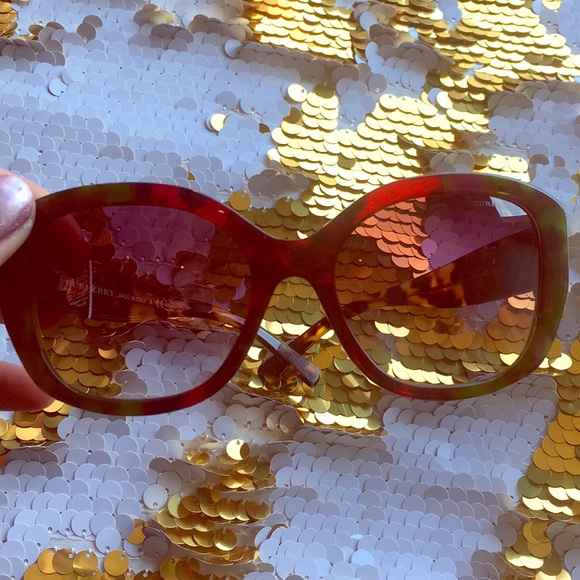 Burberry Accessories - Burberry tortoiseshell green red brown glasses